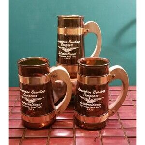 Set of 3 Vintage 1973 American Bowling Congress International Syracuse New York